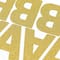 12 Pack: Gold Glitter Alphabet Stickers by Recollections™